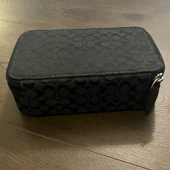 Coach vintage black travel jewelry case - Picture 3 of 9